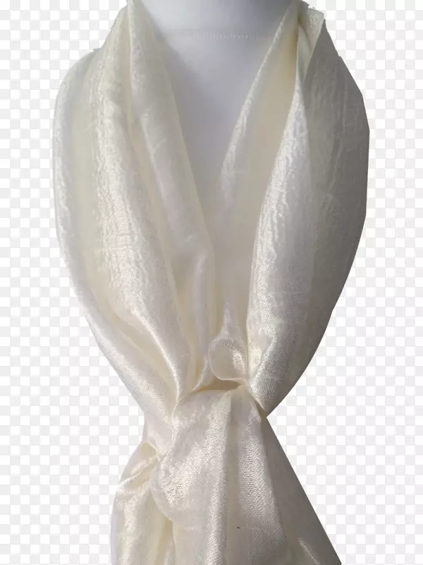 丝巾丝绸白披肩蓝泰婚礼
