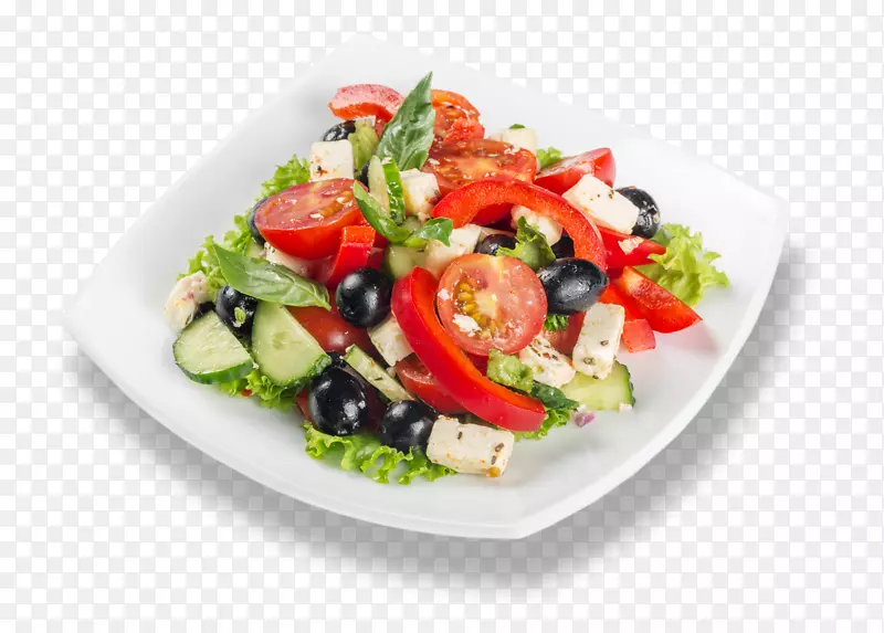 希腊色拉卡普里斯沙拉锻炼素食菜肴叶蔬菜-玛米塔