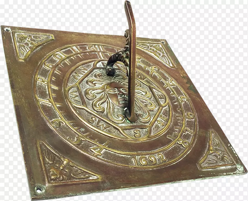 日晷钟表青铜萨多维耶小雕像-Reloj