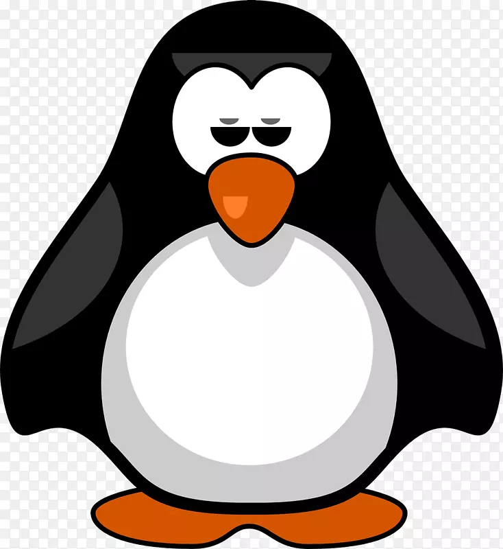 南极企鹅鸟回形针艺术-企鹅