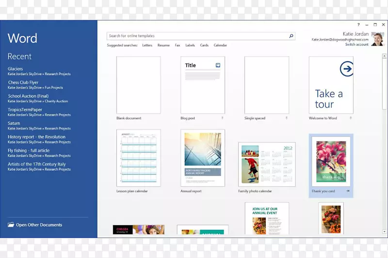 Microsoft Office 2013模板Microsoft Word-Microsoft