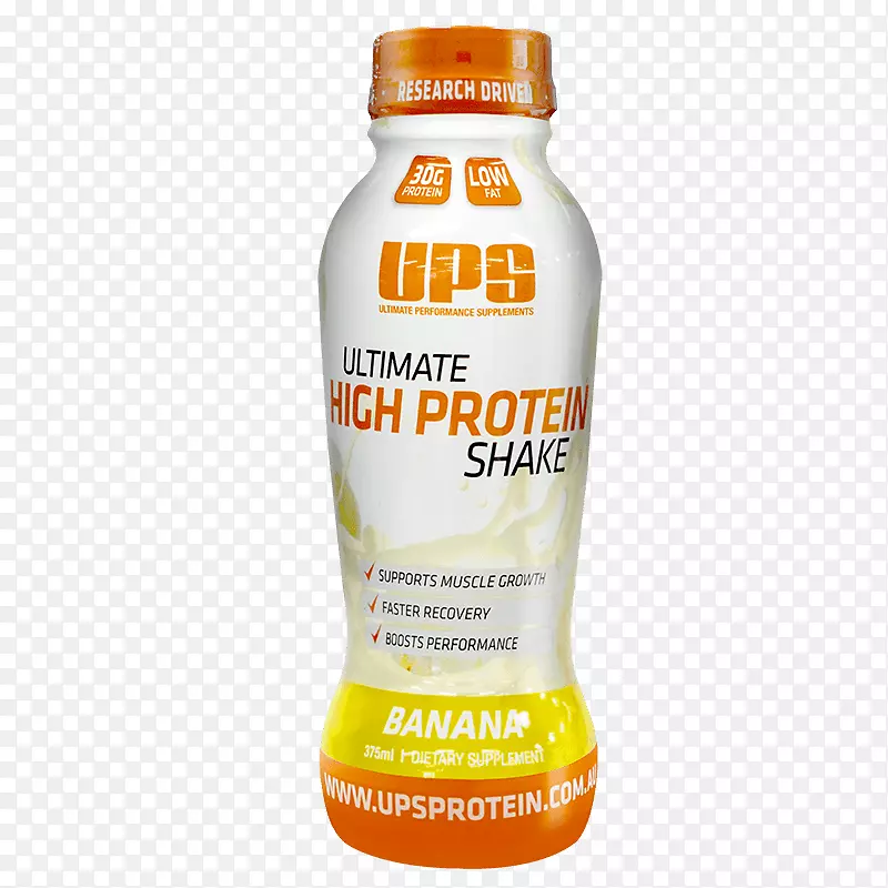 膳食补充剂奶昔高蛋白饮食蛋白质质量香蕉奶昔