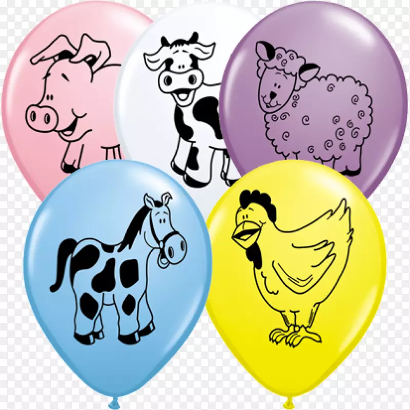沼气气球绵羊农场钢笔-气球