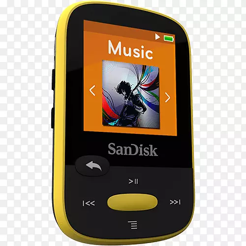 SanDisk剪辑运动+SanDisk Sansa剪辑压缩数码音频产品零售