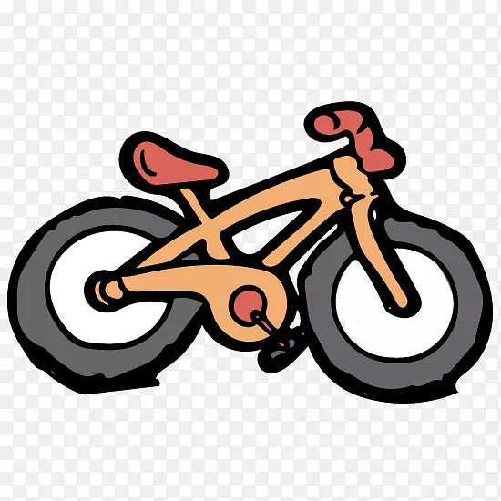 自行车车轮自行车车架自行车驱动部分剪贴画自行车