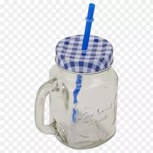梅森罐烧杯盖玻璃塑料杯饮水机