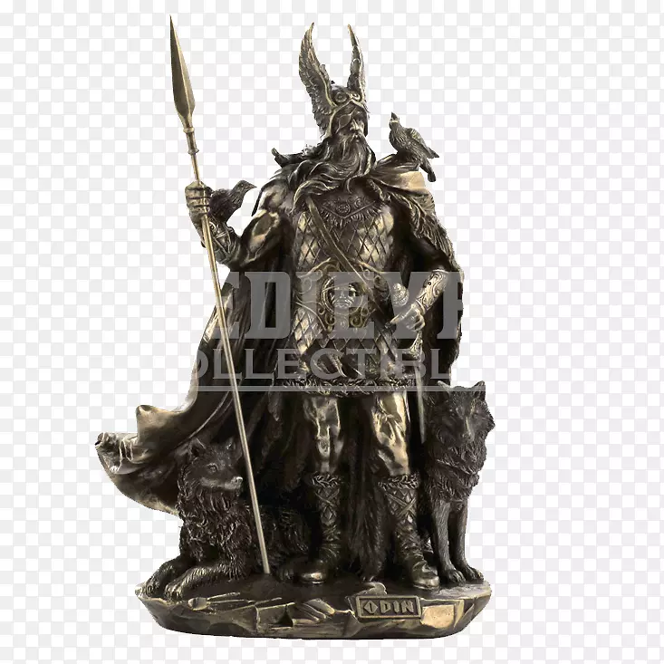 奥丁雕像青铜雕塑挪威神话