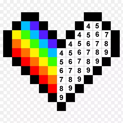 独角兽-按数字绘制颜色，艺术-按数字绘制颜色-沙箱像素艺术-android