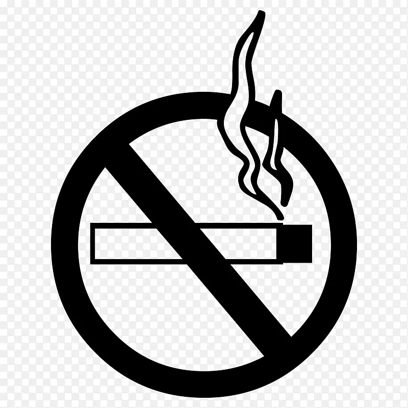 摄影绘画无符号剪贴画-禁止吸烟