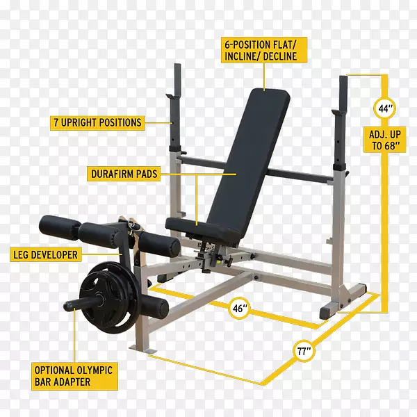 长凳人体健身中心力架健身器材