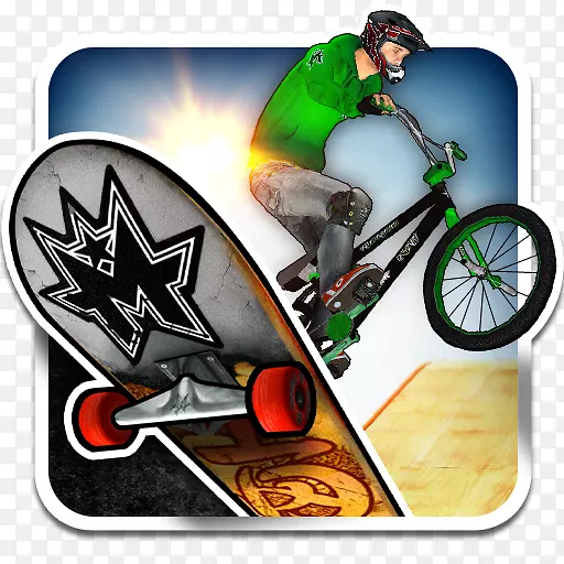 MegaRamp滑板和BMX免费滑行滑板派对2免费世界小轮越野赛极限3D-Android