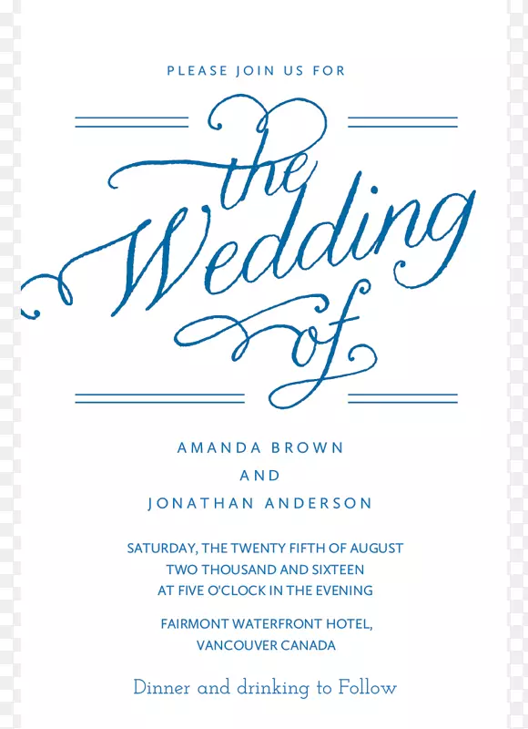 婚礼邀请书字体-婚礼海报