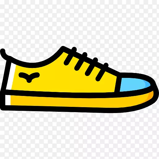 运动鞋黄色剪贴画设计