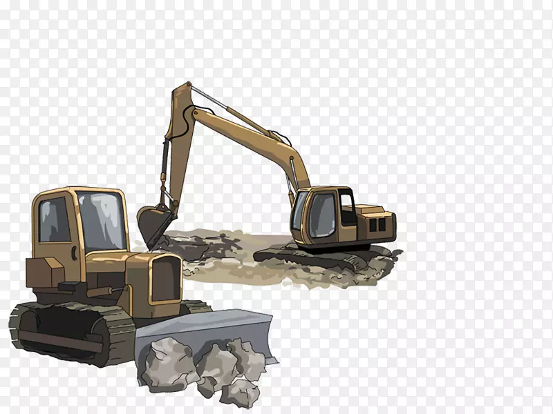 推土机重型机械土方工程建筑工程推土机