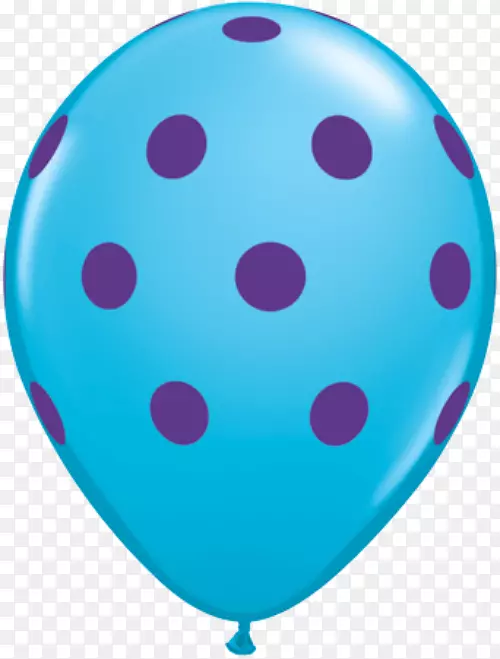 气球圆点生日派对蓝色气球