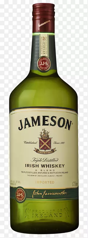 詹姆逊爱尔兰威士忌谷类威士忌蒸馏饮料瓶