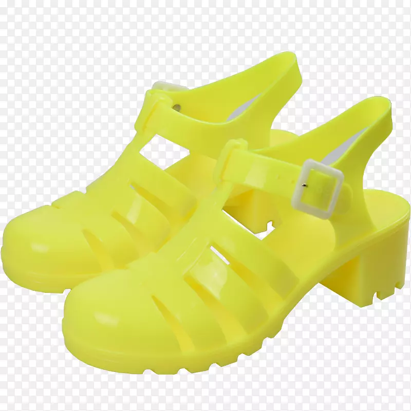 塑料鞋黄果冻