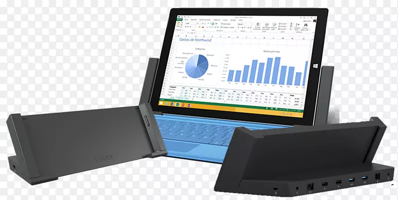 表面PR3笔记本电脑表面PRO 4对接站-膝上型电脑