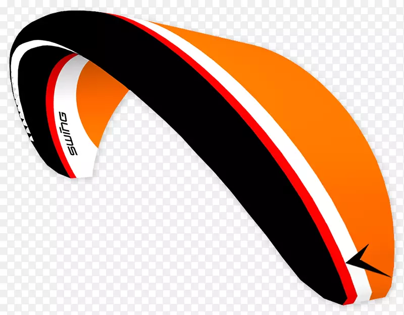 滑翔伞闪光翅膀橙色