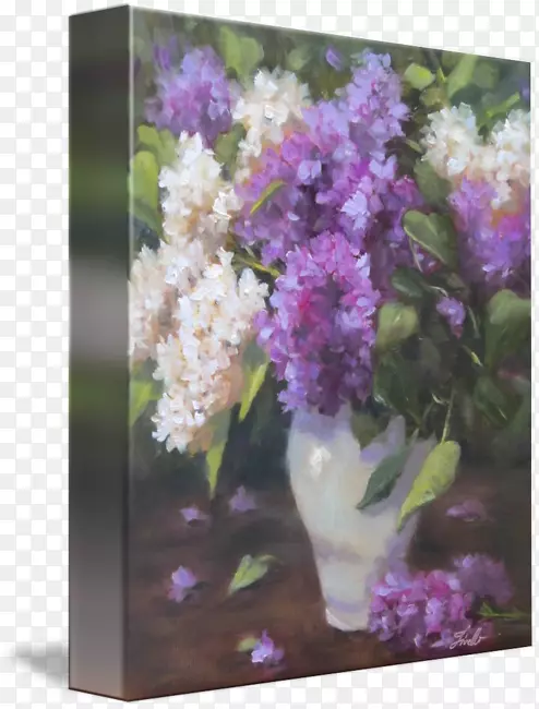 花卉设计花瓶紫丁香香甜