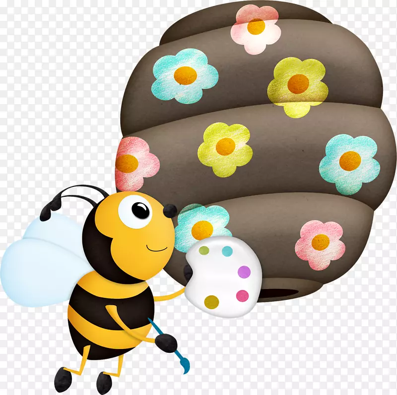 蜜蜂蜂巢夹艺术