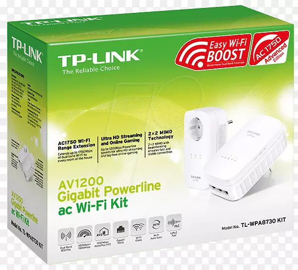 tp-链路电力线通信无线中继器路由器wi-fi-tplink