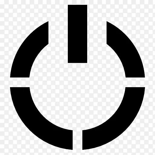 计算机图标电源符号重新启动电剪辑艺术符号