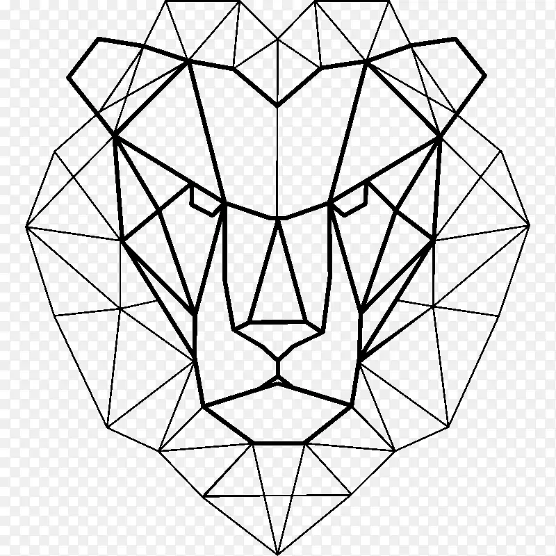 狮头画-狮子印刷