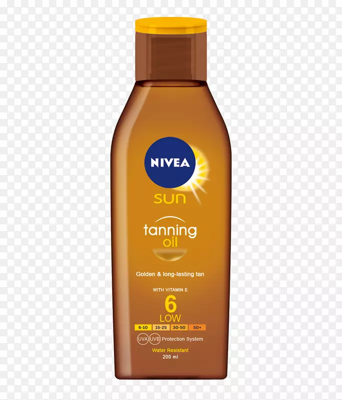 Nivea太阳后，保湿护肤霜，防晒霜，日晒因子，日晒油。
