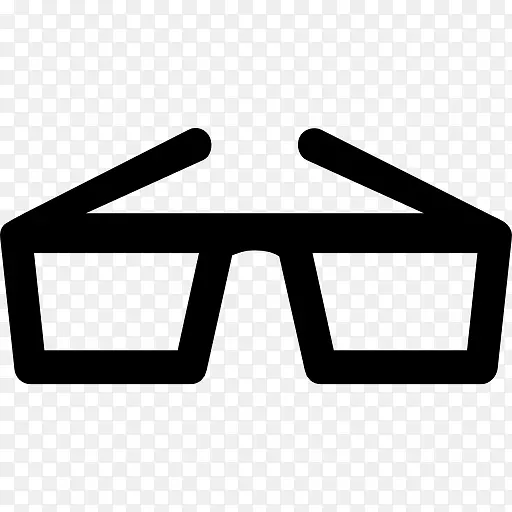 电脑图标3D胶片眼镜