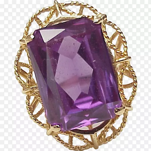 紫水晶紫绿宝石金克拉紫色