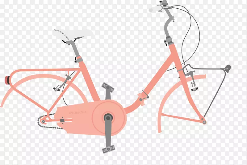 自行车车架自行车车轮自行车车把路自行车
