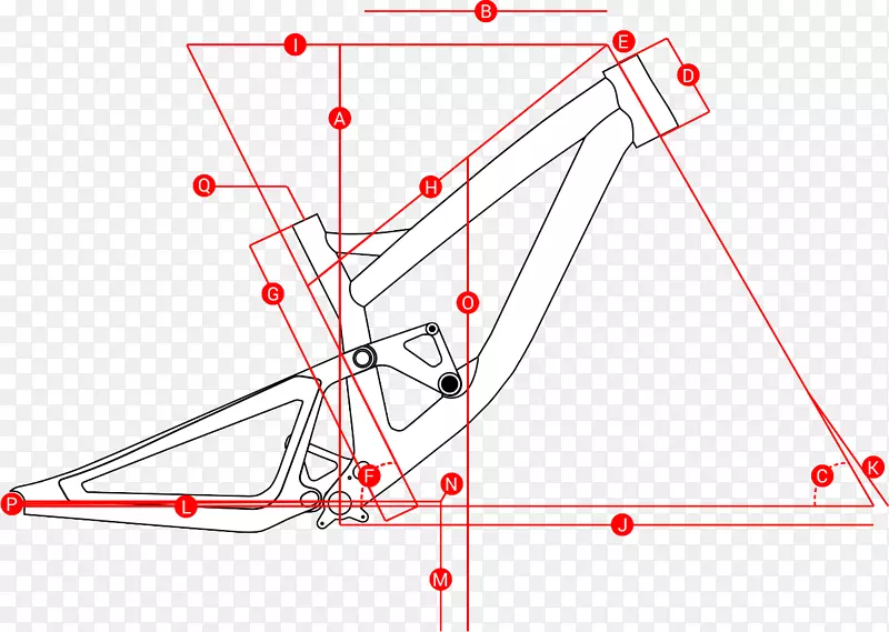 下坡山地自行车几何学下坡自行车多边形自行车.三角形
