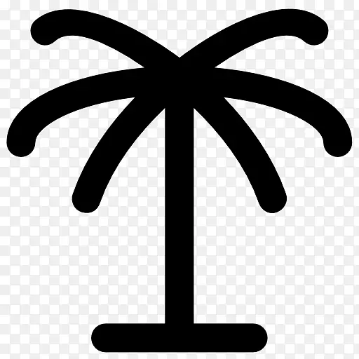 电脑图标自然剪贴画-棕榈树图标