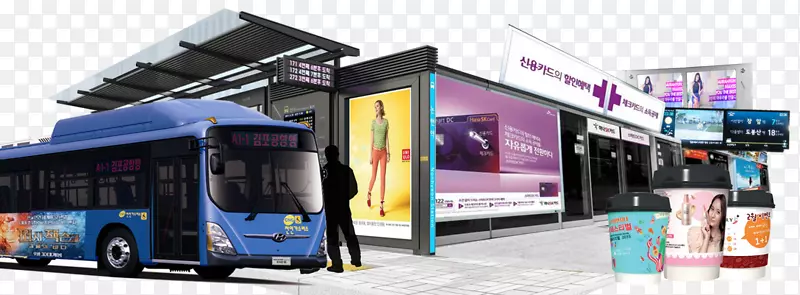 旅游巴士服务品牌交通展示广告-巴士
