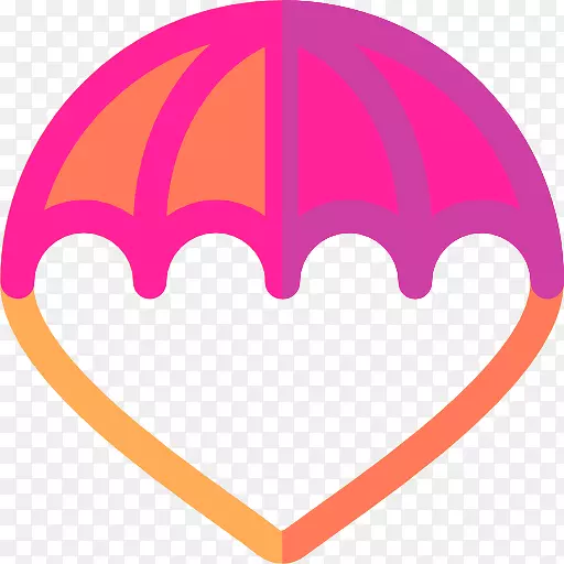 粉红m线rtv粉色剪贴画滑翔降落伞