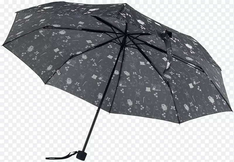 黑白雨伞