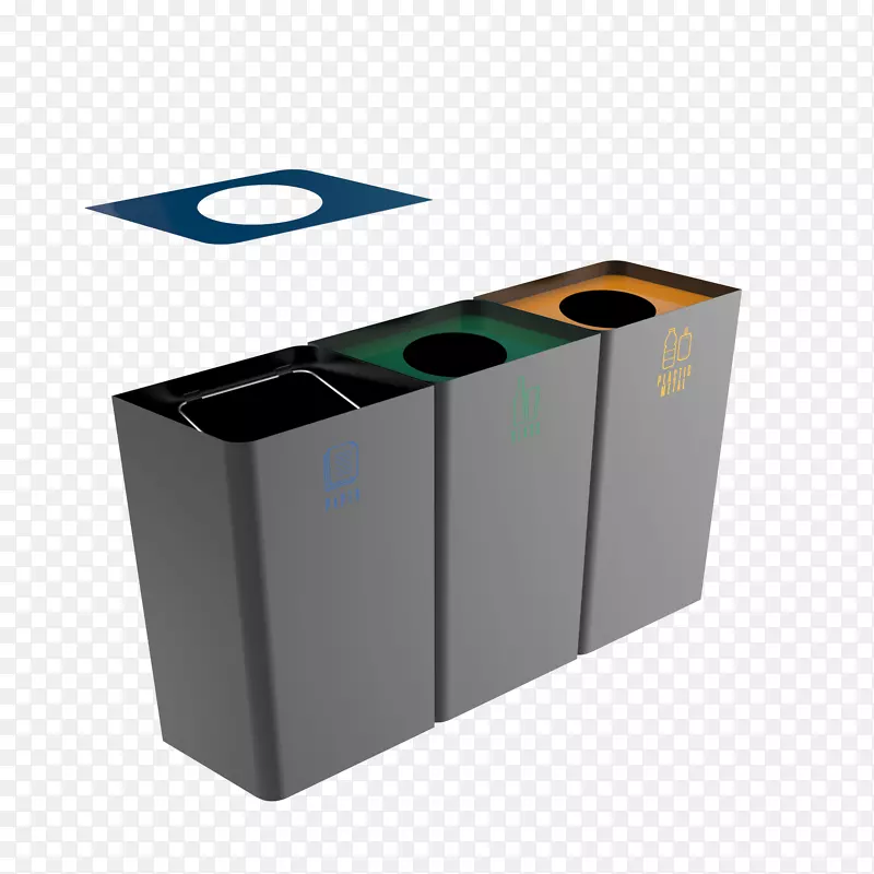 垃圾桶、塑料垃圾桶和废纸篮材料.现代