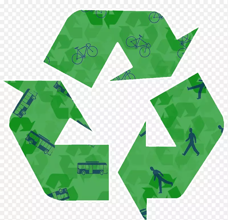 废纸再生水回收符号Zazzle