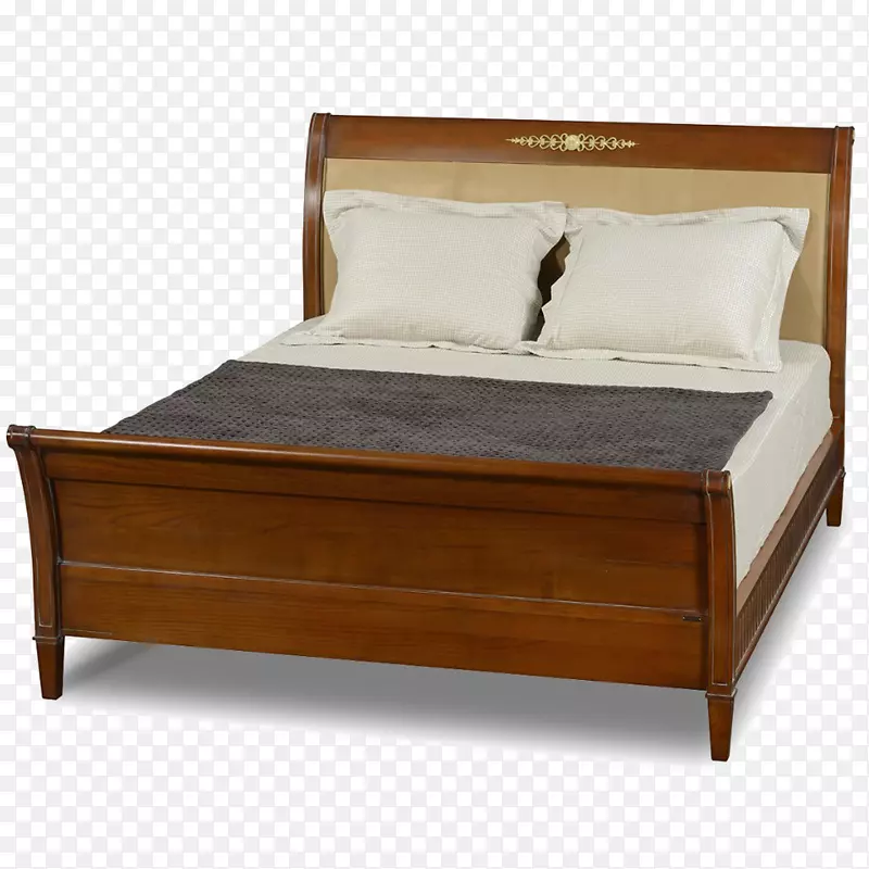 床架桃花心木家具卧室床