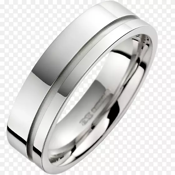 结婚戒指钻石金光-男式平料