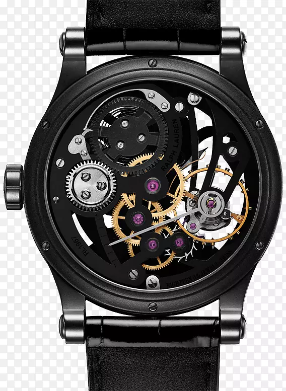 观看拉尔夫劳伦公司沙龙国际高级钟表钢制计时表