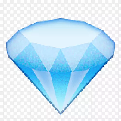 艺术表情符号贴纸蓝色钻石-表情符号