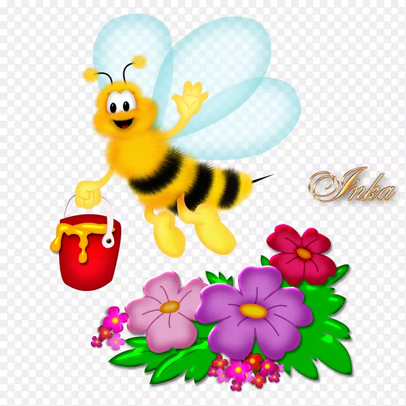 西方蜜蜂昆虫大黄蜂剪贴画-蜜蜂