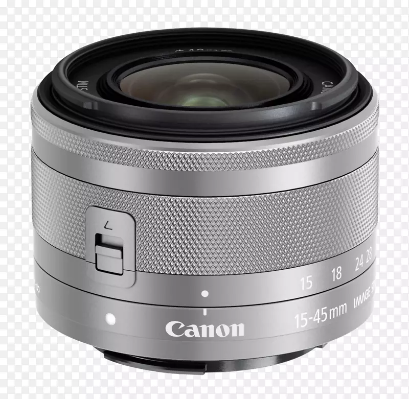 佳能Eos M 100佳能透镜安装卡农ef-m 15-45 mm f/3.5-6.3是STM相机镜头