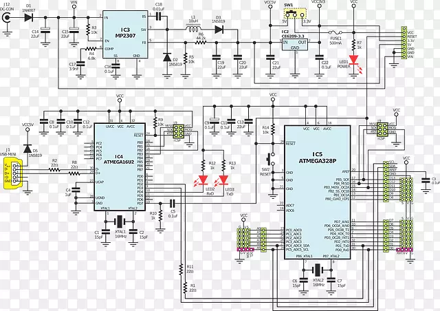 电气网络电子电路印制电路板Arduino-Arduino