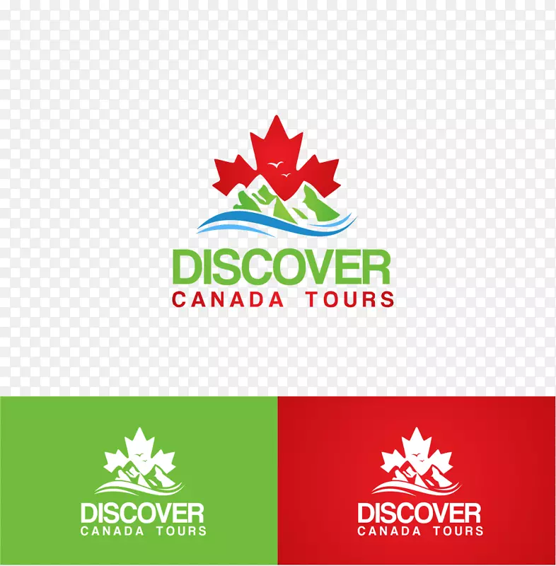 发现加拿大旅游团旅行社徽标包旅游-旅游