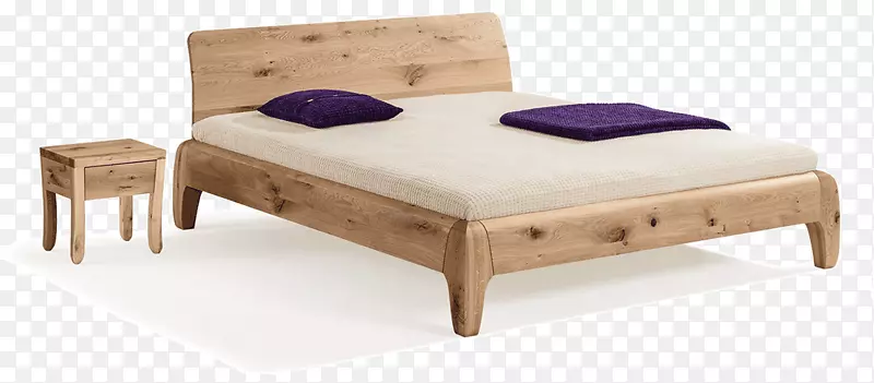 橡木床箱-弹簧李子床