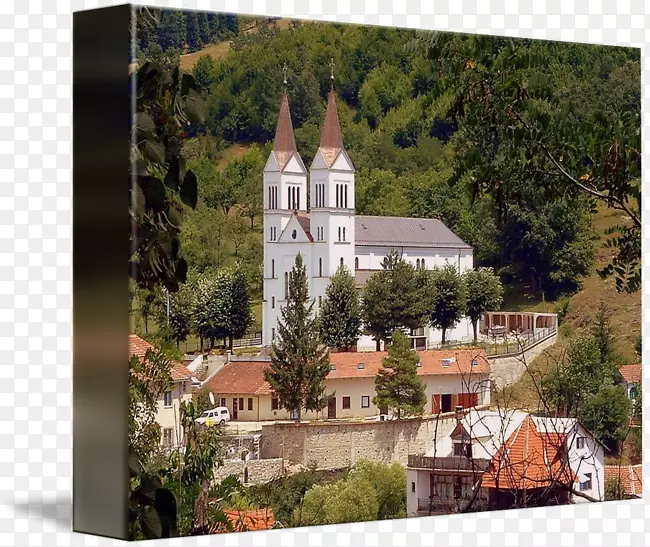 科索沃黑人麦当娜画廊的科索沃教堂包中世纪的财产-特蕾莎修女