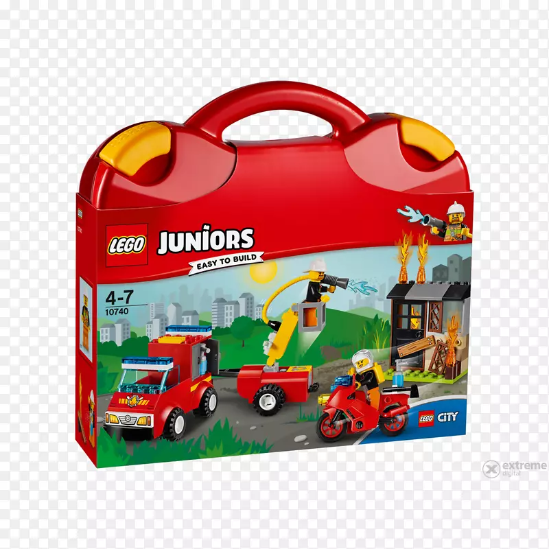 乐高10740少年消防巡逻手提箱乐高城玩具乐高少年玩具-玩具